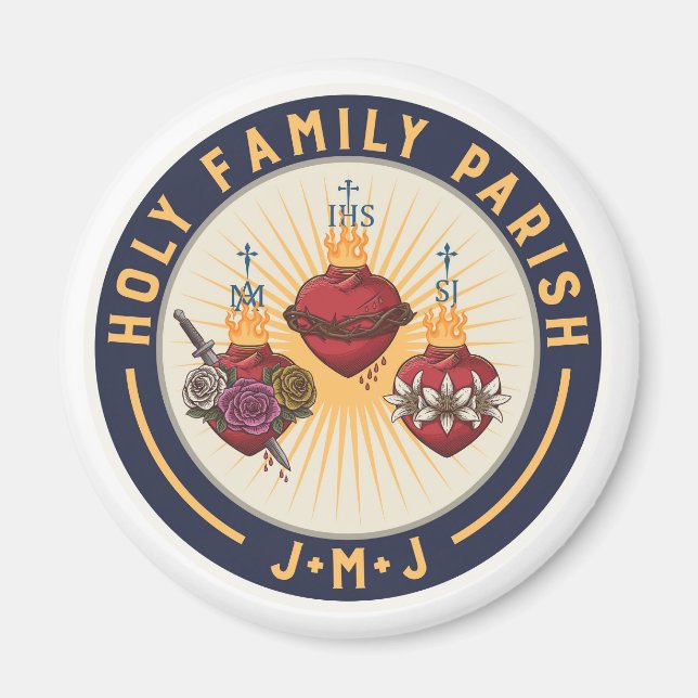 Heliga Family Parish Magnet (Framsidan)