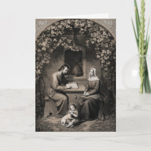 Heliga Family Virgin Mary Saint Joseph Jesus Krist Helgkort