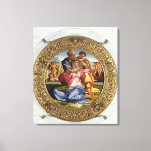 Heliga Family with St. John (Doni Tondo), 1504-05 Canvastryck