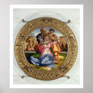 Heliga Family with St. John (Doni Tondo), 1504-05 Poster