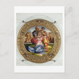 Heliga Family with St. John (Doni Tondo), 1504-05 Vykort