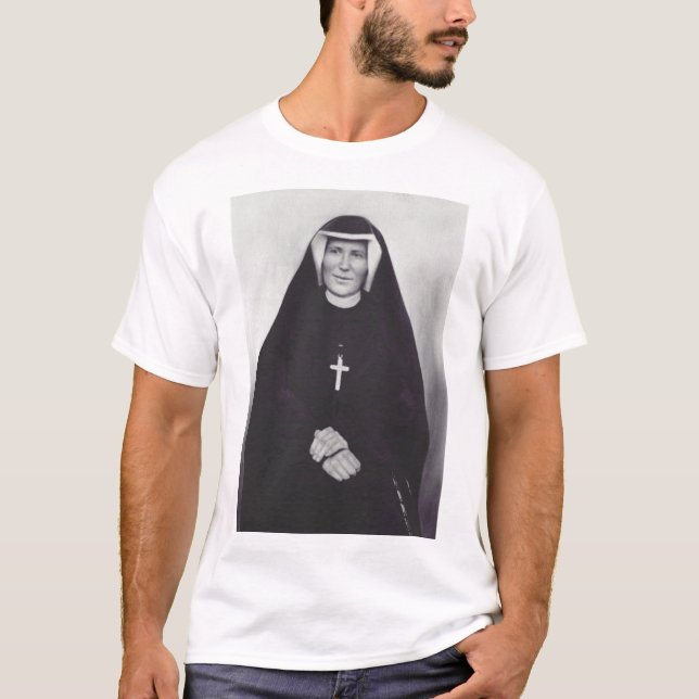 Heliga Faustina Kowalska  T Shirt (Framsida)