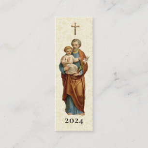 Heliga-förmån för St. Joseph Altar-dagskortet Mini Visitkort
