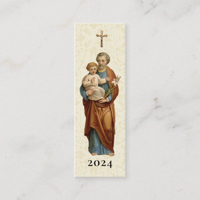 Heliga-förmån för St. Joseph Altar-dagskortet Mini Visitkort (Framsida)