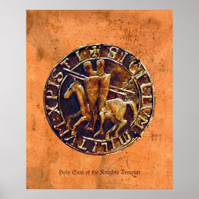 Heliga Försegling till Religiösan Knight Templar A Poster (Framsidan)