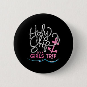 Heliga Frakt Girls Resa Shirt Roligt Cruise Vacati Knapp
