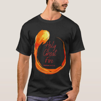 Heliga Ghost Fire Christian T Shirt