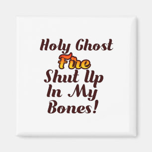 Heliga Ghost Fire Ghost Halloween Spooky Season Magnet