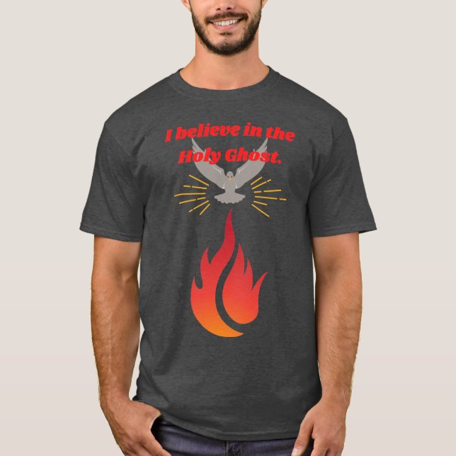 Heliga Ghost Fire T Shirt (Framsida)
