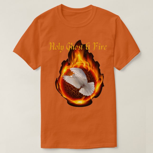 heliga Ghost och Fire T Shirt (Design framsida)