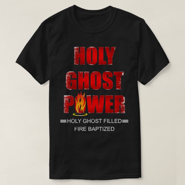 Heliga Ghost Power SpiritFilled Pentecostal Aposto T Shirt (Design framsida)