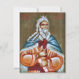 Heliga Glorious Prophet Elijah Icon Vykort