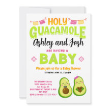 Heliga Guacamole Avocado Baby Shower Fiesta