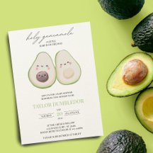 Heliga Guacamole Avocado Baby Shower