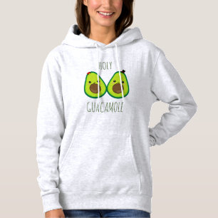 Heliga Guacamole Avocado Couple Kärlek Women Hood T Shirt
