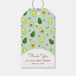 Heliga Guacamole Avocado Grönt Baby Shower-favorit Presentetikett