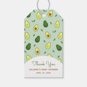 Heliga Guacamole Avocado Grönt Baby Shower-favorit Presentetikett