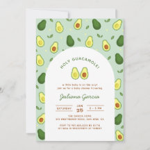 Heliga Guacamole Avocado Grönt Baby Shower