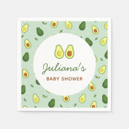 Heliga Guacamole Avocado Grönt Baby Shower Pappersservett