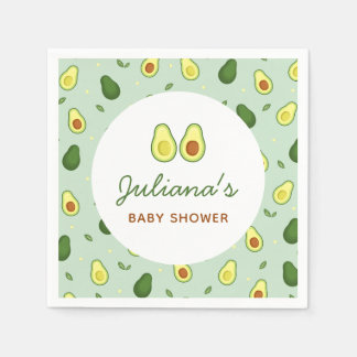 Heliga Guacamole Avocado Grönt Baby Shower Pappersservett