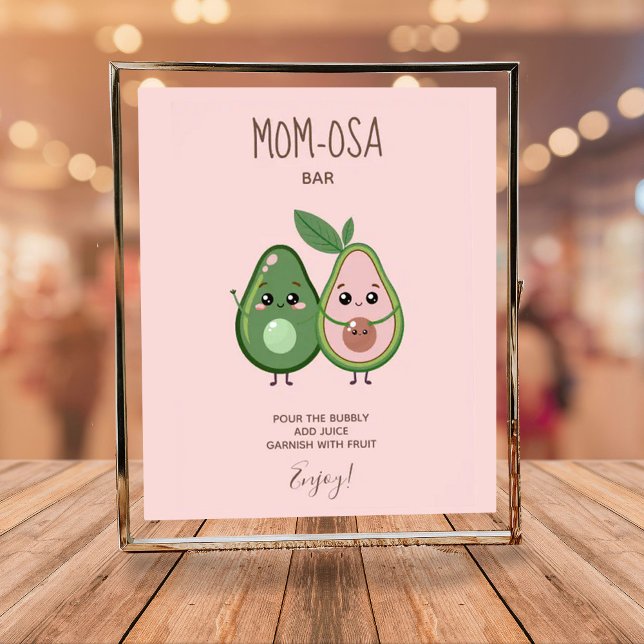 Heliga Guacamole Avocado Mamma-osa Pub Baby Shower Poster (Skapare uppladdad)