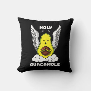 Heliga Guacamole Avocado Vegan Funny Joke Kudde