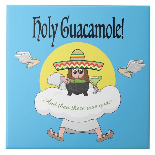 Heliga Guacamole Ceramic Tile Kakelplatta (Framsidan)