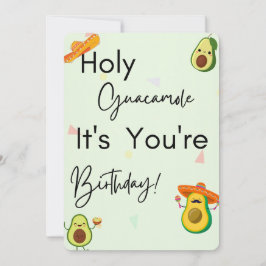 Heliga guacamole det är din födelsedag! kort