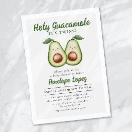 Heliga Guacamole Det är Twillingar Babykläder Inbjudningar