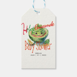 Heliga Guacamole Fiesta Baby Shower ANPASSNINGSBAR Presentetikett