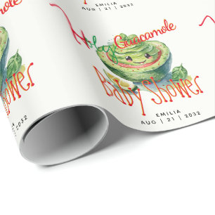 Heliga Guacamole Fiesta Baby Shower ANPASSNINGSBAR Presentpapper