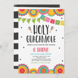 Heliga Guacamole Fiesta Baby Shower Cactus Inbjudningar