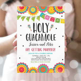 Heliga Guacamole Fiesta Cactus Par Shower Inbjudningar