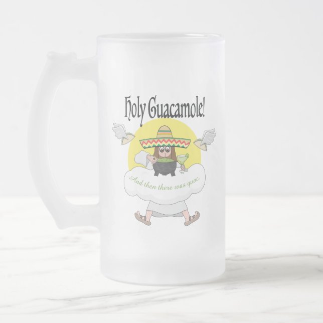 Heliga Guacamole Frosted Glass Beer Mugg (Vänster)