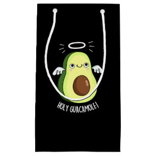 Heliga Guacamole Funny Goody Avocado Pun Mörk BG