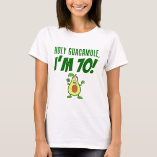 Heliga Guacamole I är 70 Tecknader Avocado T Shirt