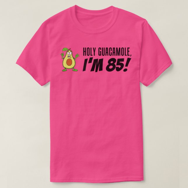 Heliga Guacamole I är 85 Tecknader Avocado Veggie  T Shirt (Design framsida)