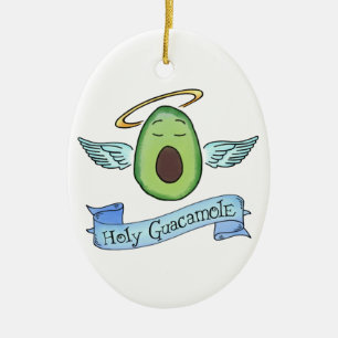 Heliga Guacamole Julgransprydnad Keramik