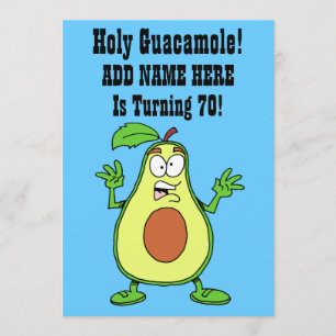 Heliga Guacamole någon håller på att vända 70 Avoc Inbjudningar