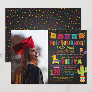 Heliga Guacamole Studenten-inbjudan Piñata Photo Inbjudningar