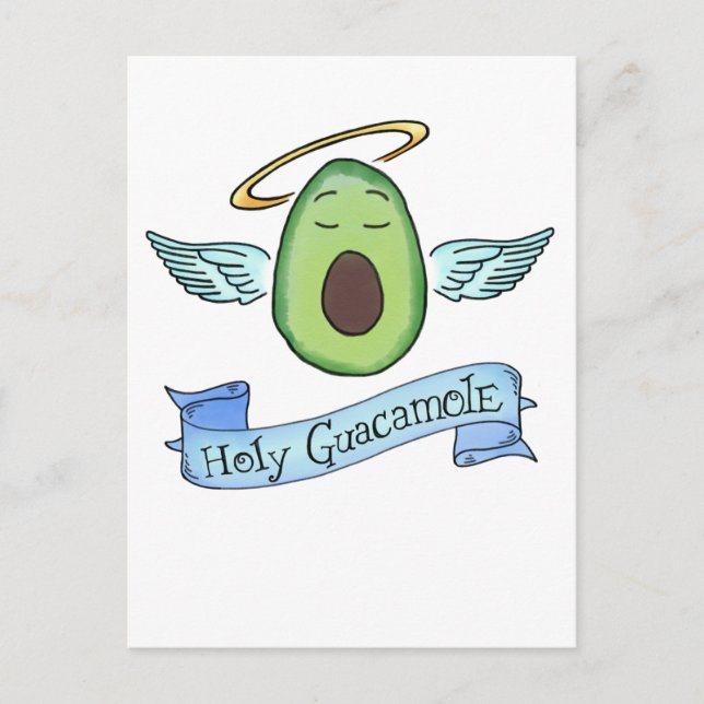 Heliga Guacamole! Vykort (Framsida)