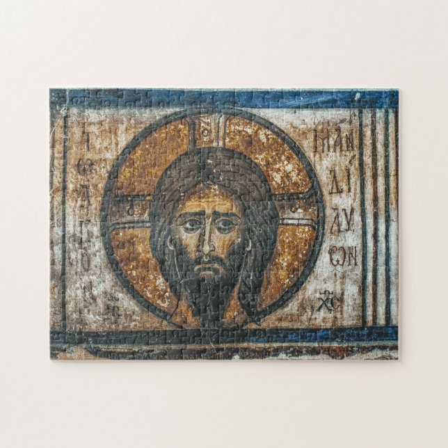 Heliga HandkerChief Jesus Kristus Orthodox Icon Pussel (Horisontell)