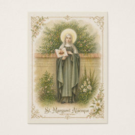 Heliga Hjärtas S:t Margareta Maria-bön Helig Visitkort