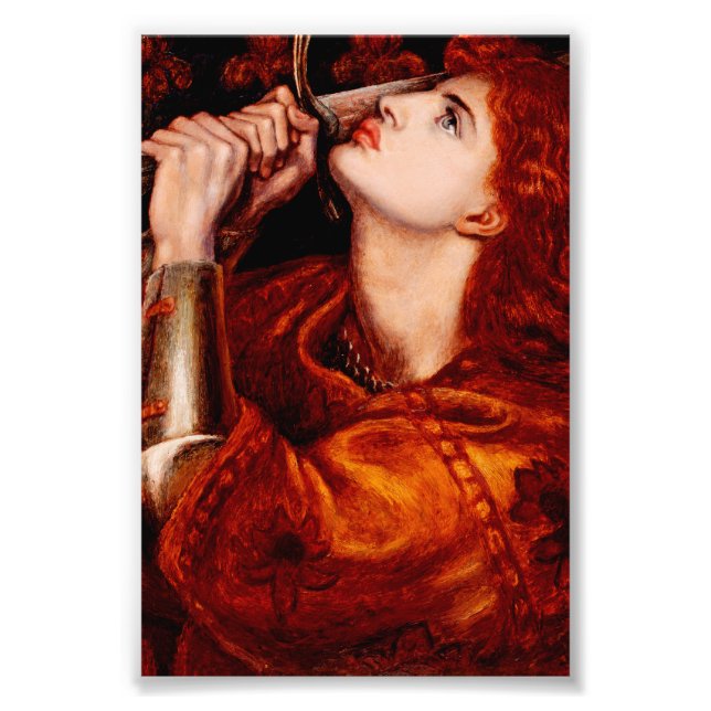 Heliga Jeanne d'Arc Frankrikes beskyddarinna Fototryck (Framsidan)