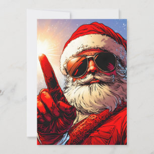 Heliga Jolly Santa Divine Glow Julkort