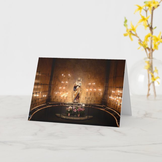 Heliga jungfru Marie helgedom, Seattle, WA - Kort (Gul blomma)