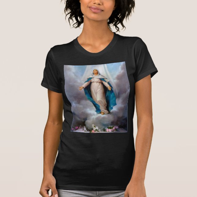 Heliga jungfruliga Mary, Jesus & gudar mor, saint Tee (Framsida)