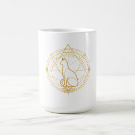 Heliga katt-temporära tatueringar kaffemugg