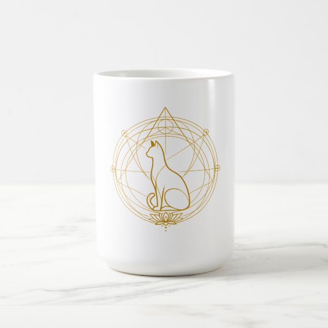 Heliga katt-temporära tatueringar kaffemugg (Center)