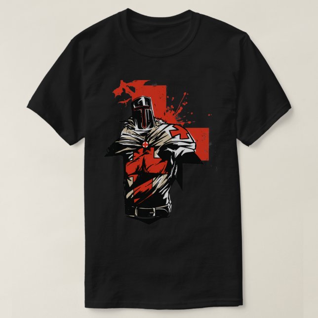 Heliga Knight-mall T Shirt (Design framsida)